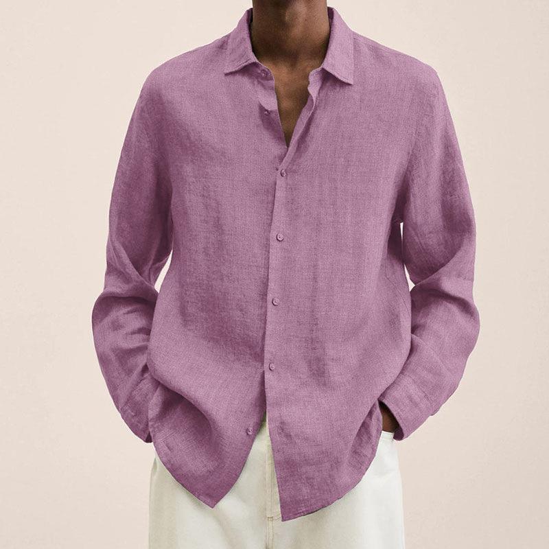Long Sleeve Lapel Shirt - AmiraMart
