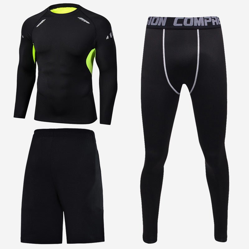 Long Sleeve Men's Fitness Clothes - AmiraMart