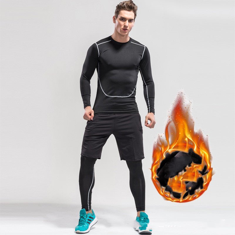 Long Sleeve Men's Fitness Clothes - AmiraMart