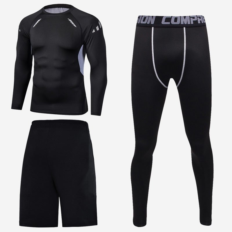 Long Sleeve Men's Fitness Clothes - AmiraMart