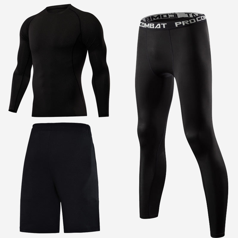 Long Sleeve Men's Fitness Clothes - AmiraMart