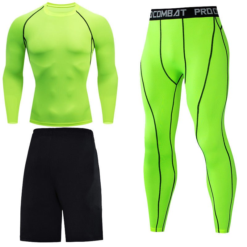 Long Sleeve Men's Fitness Clothes - AmiraMart