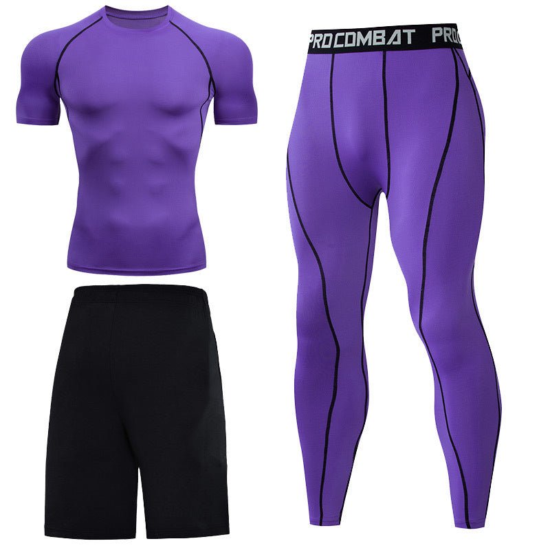 Long Sleeve Men's Fitness Clothes - AmiraMart