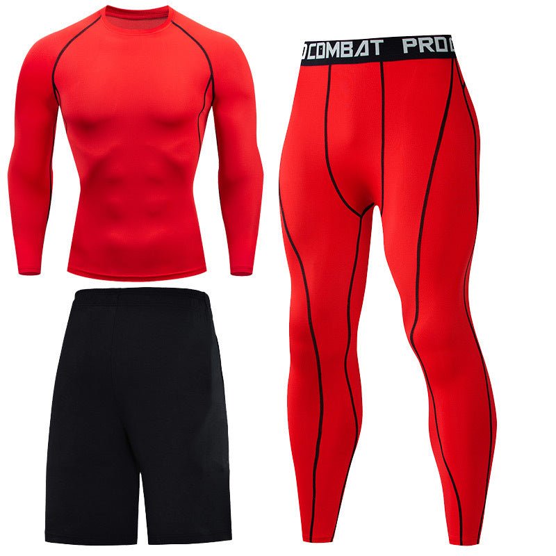 Long Sleeve Men's Fitness Clothes - AmiraMart
