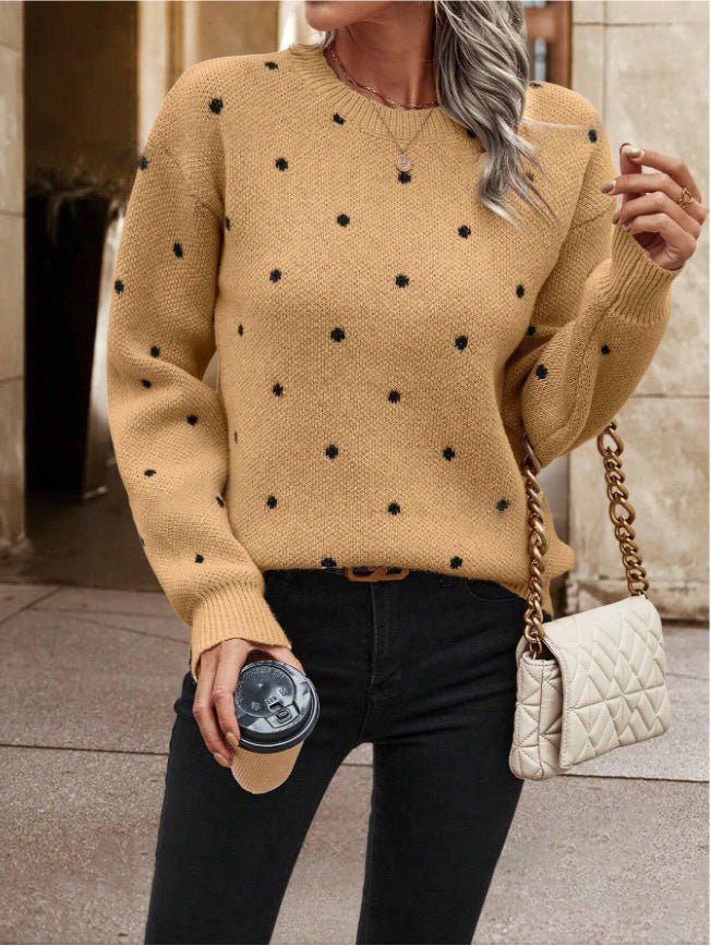 Long Sleeve Pullover Sweater - AmiraMart