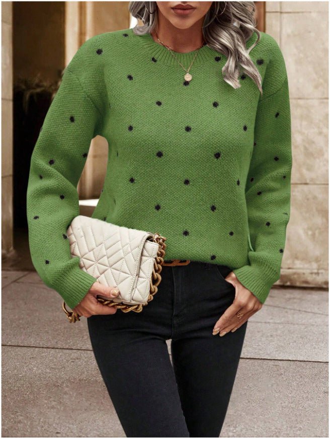 Long Sleeve Pullover Sweater - AmiraMart