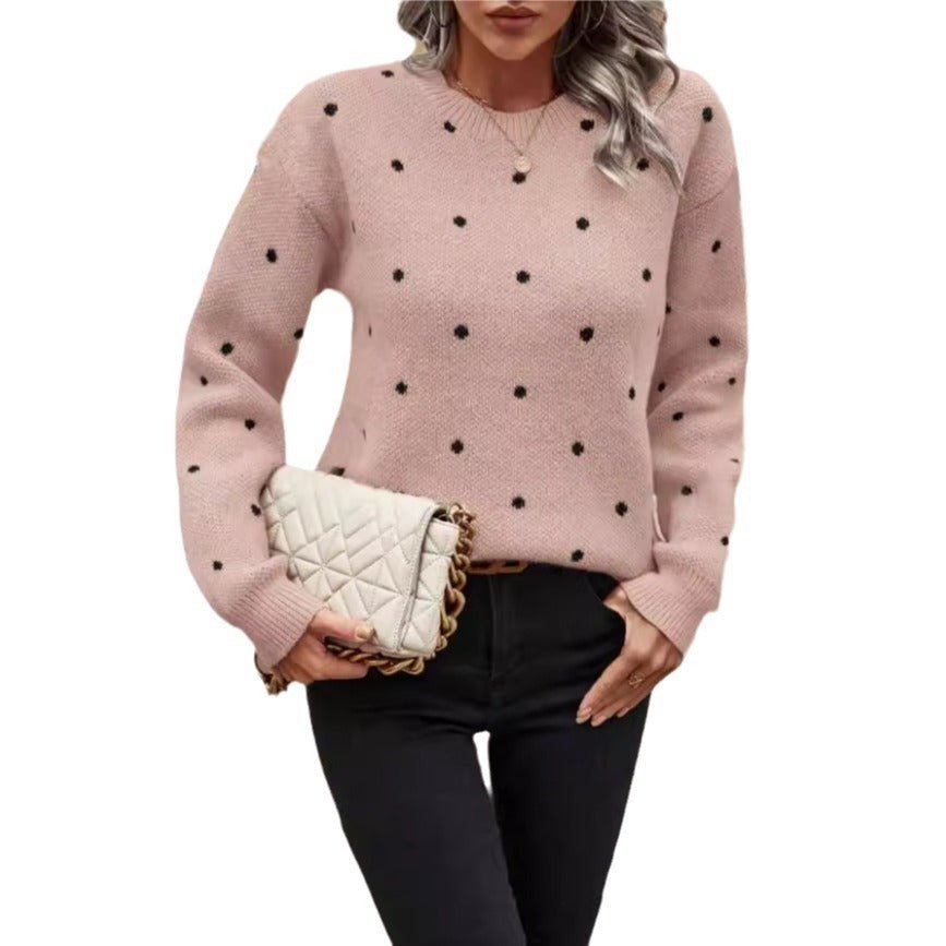 Long Sleeve Pullover Sweater - AmiraMart
