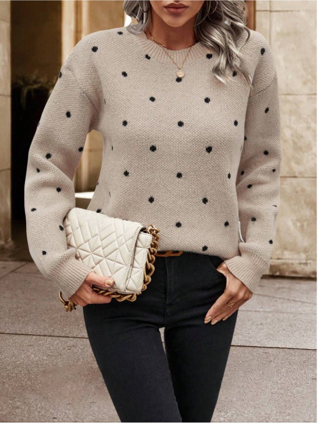 Long Sleeve Pullover Sweater - AmiraMart