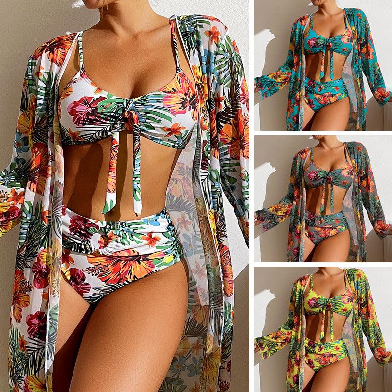 Long Sleeved Blouse Three Piece Suit - AmiraMart