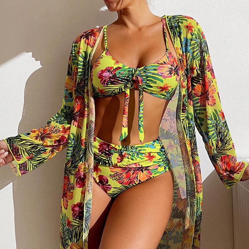 Long Sleeved Blouse Three Piece Suit - AmiraMart