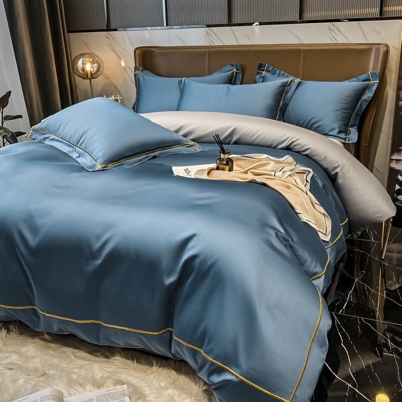 Long Staple Cotton 4 - piece Hotel Style Quilt Set - AmiraMart