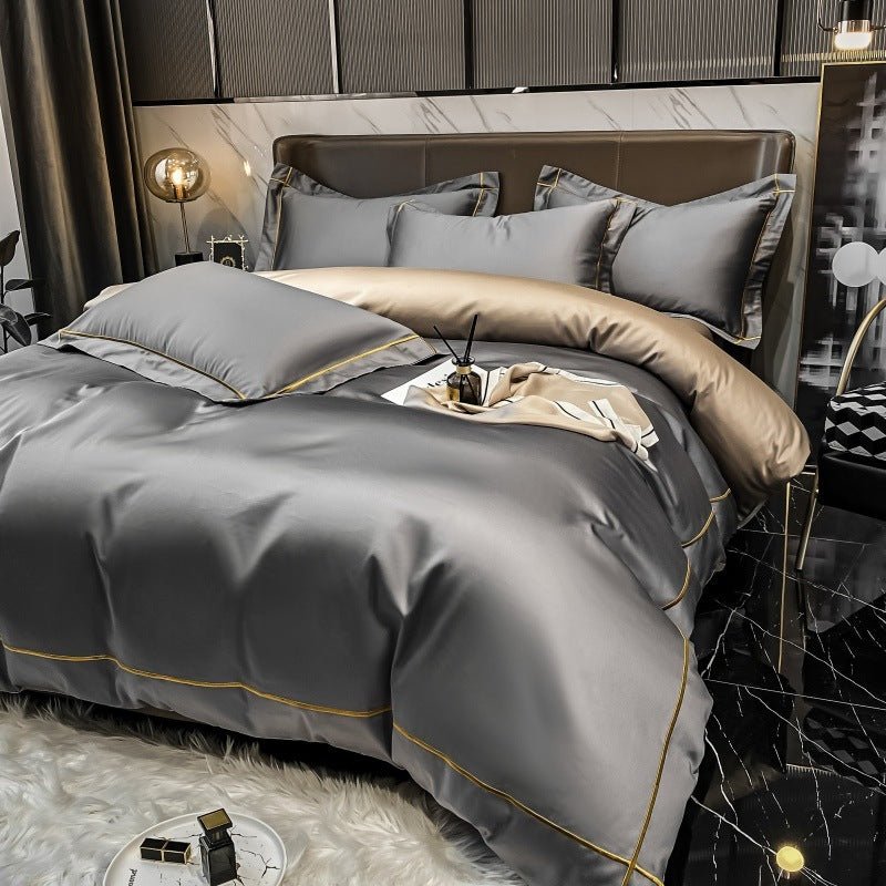Long Staple Cotton 4 - piece Hotel Style Quilt Set - AmiraMart