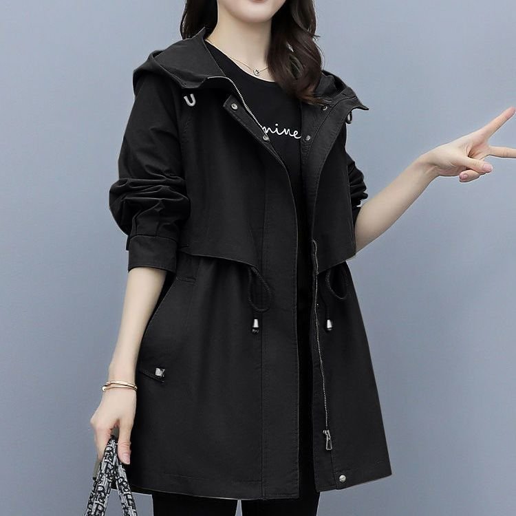 Loose Casual Fashion Hooded Jacket - AmiraMart