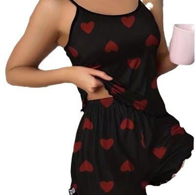 Love Women's Two - Piece Pajama Set with Braces - AmiraMart
