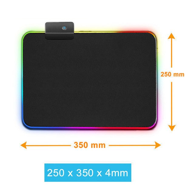 Luminous RGB Mouse Pad Luminous Symphony Game LED Rubber Table Mat - AmiraMart