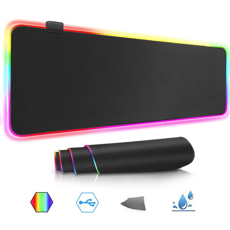 Luminous RGB Mouse Pad Luminous Symphony Game LED Rubber Table Mat - AmiraMart