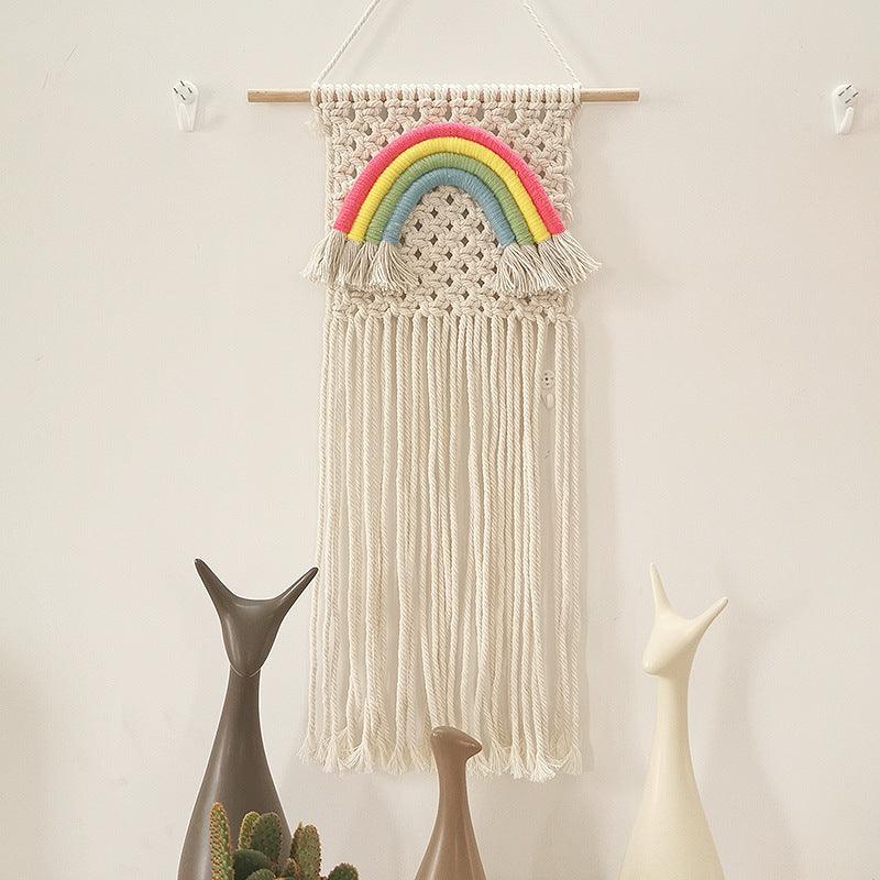 Macrame Rainbow Hand - woven Tapestry Nordic Style - AmiraMart