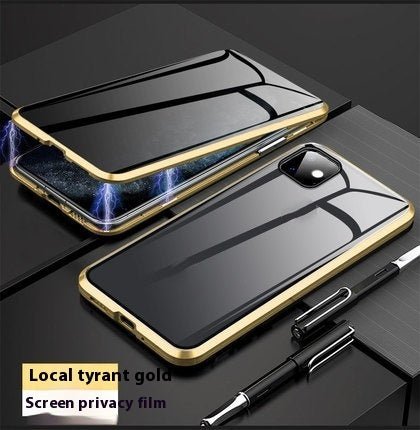 Magnetic Privacy Glass Phone Case with Anti - peep Protection - AmiraMart