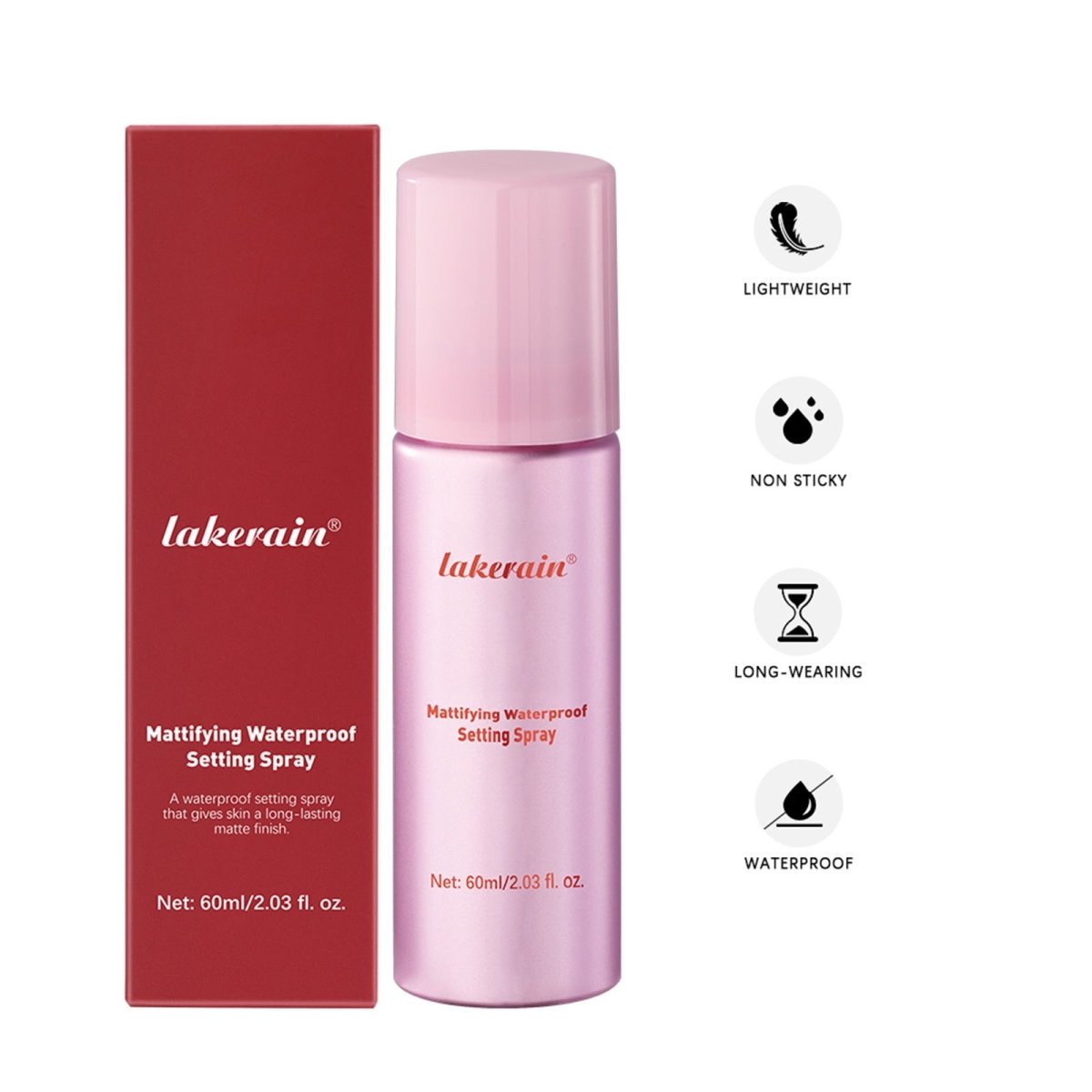 Makeup Mist Spray Long - lasting Matte Makeup Effect Waterproof - AmiraMart