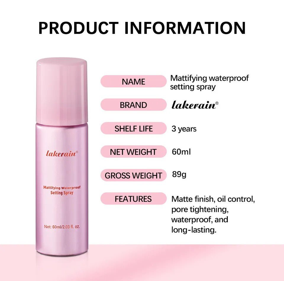 Makeup Mist Spray Long - lasting Matte Makeup Effect Waterproof - AmiraMart