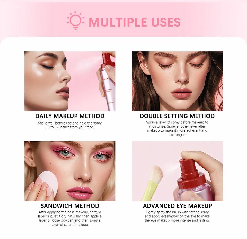 Makeup Mist Spray Long - lasting Matte Makeup Effect Waterproof - AmiraMart