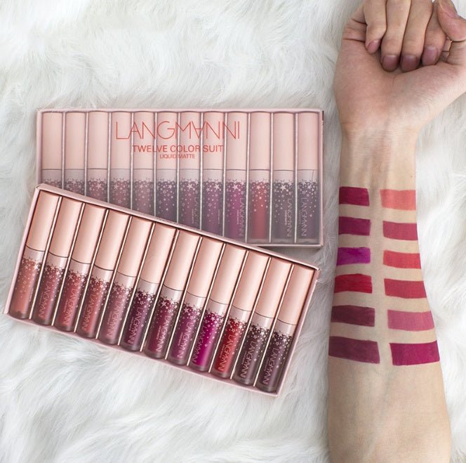 Waterproof Long - lasting Velvet Lipstick Set - AmiraMart