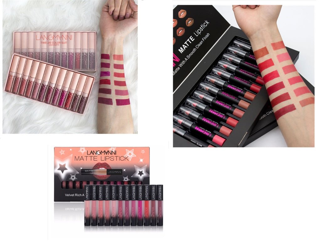 Waterproof Long - lasting Velvet Lipstick Set - AmiraMart