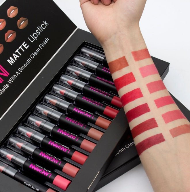 Waterproof Long - lasting Velvet Lipstick Set - AmiraMart