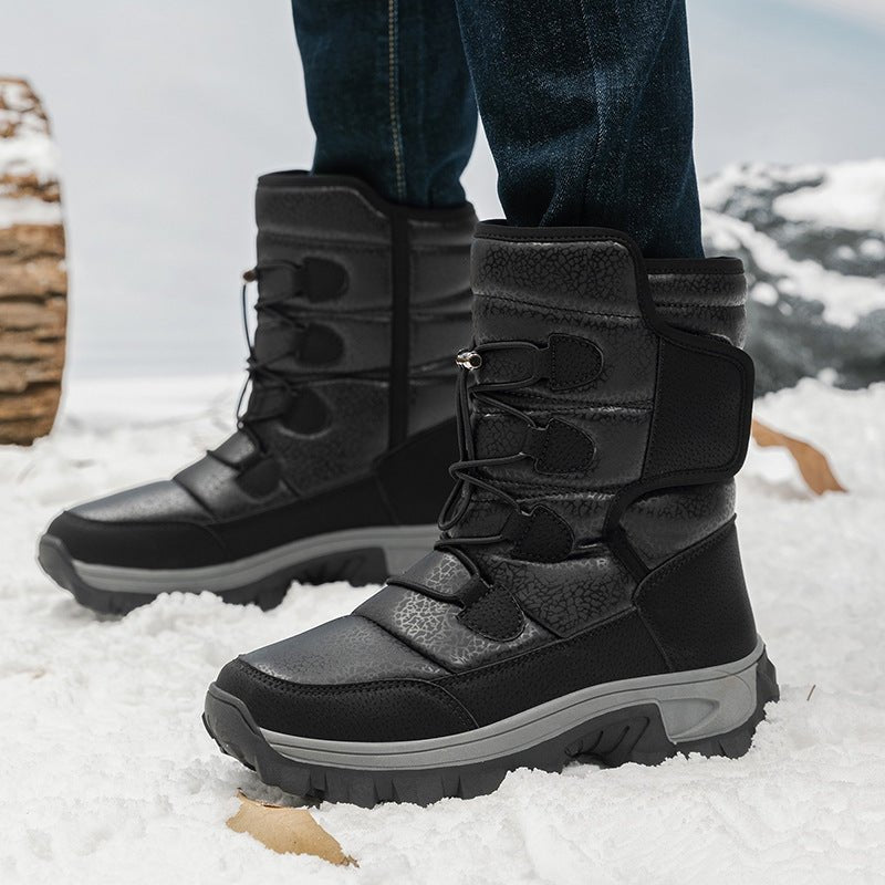 Men And Women Fleece - lined Warm Snow Boots - AmiraMart