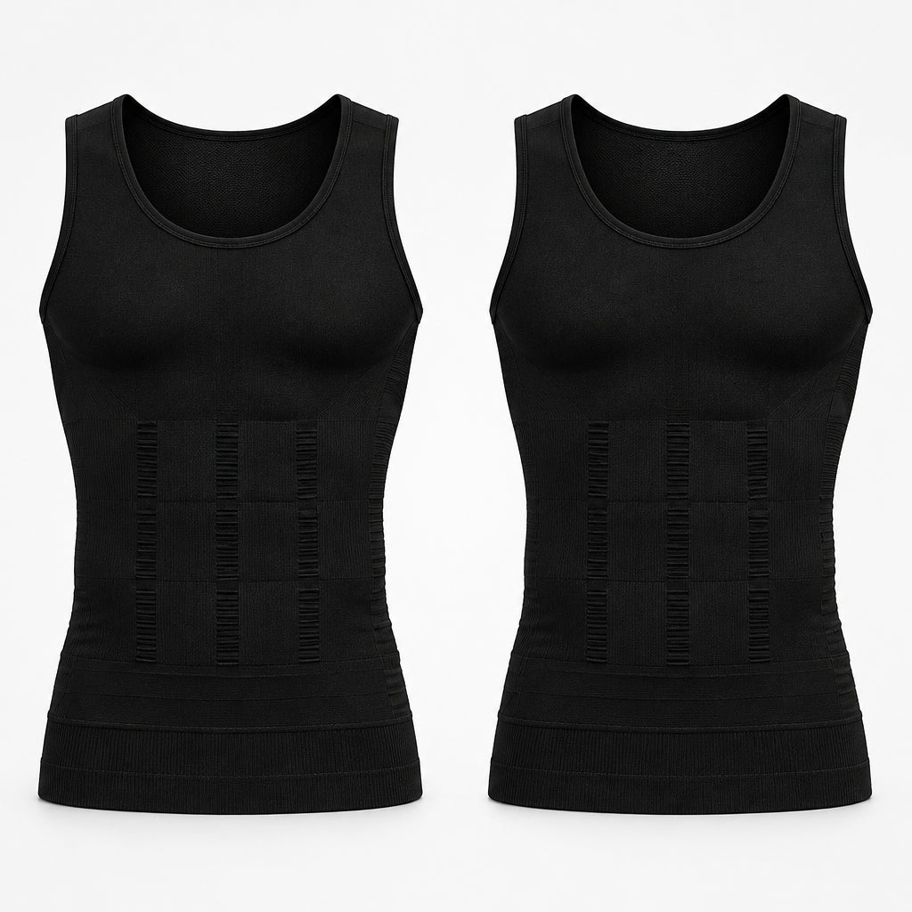 Men Body Tummy Shaper Vest - AmiraMart