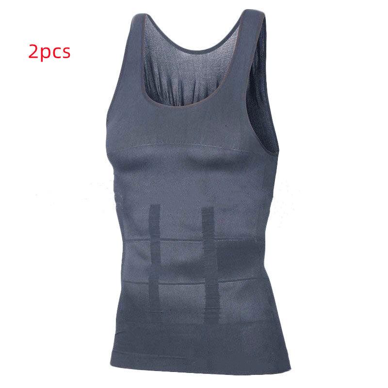 Men Body Tummy Shaper Vest - AmiraMart
