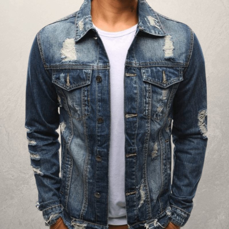 Men Jeans Jacket - AmiraMart