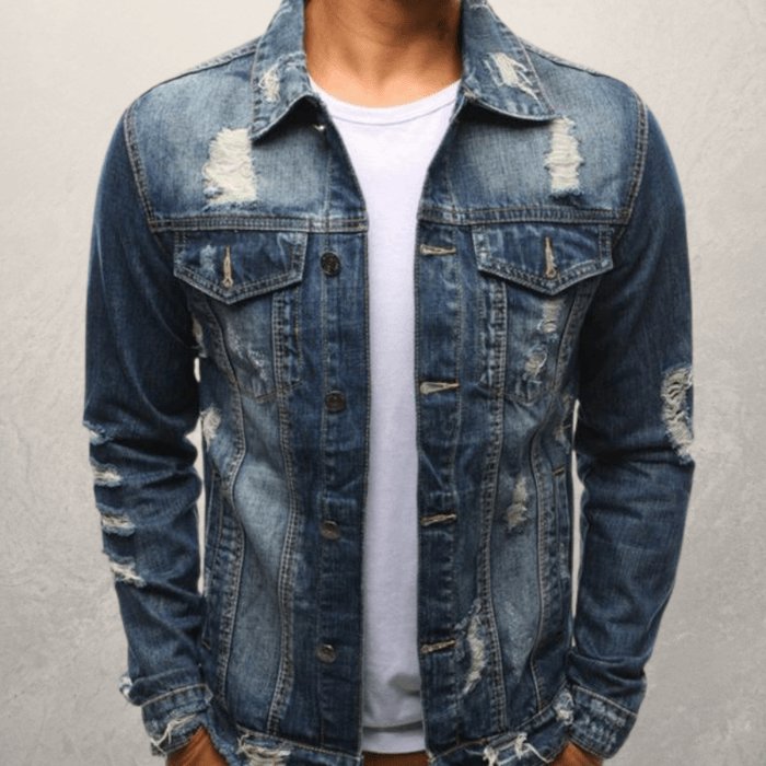 Men Jeans Jacket - AmiraMart