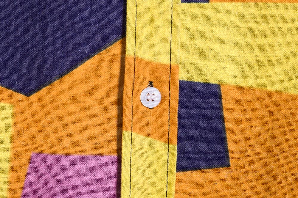 Men s Geometric Print Shirt - AmiraMart