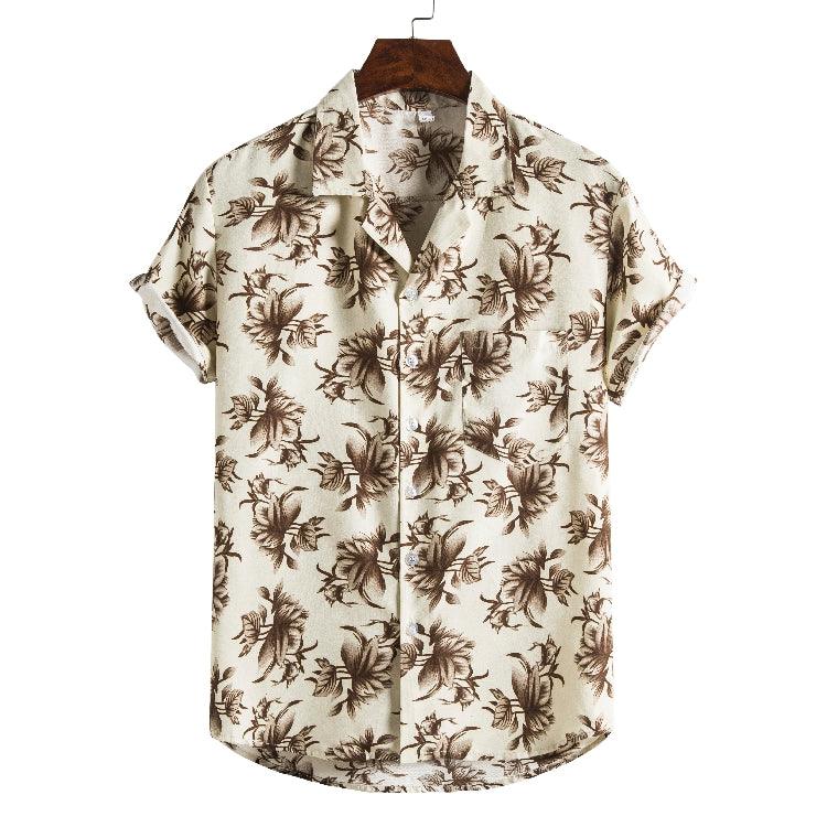 Men Short sleeved beach shirts - AmiraMart