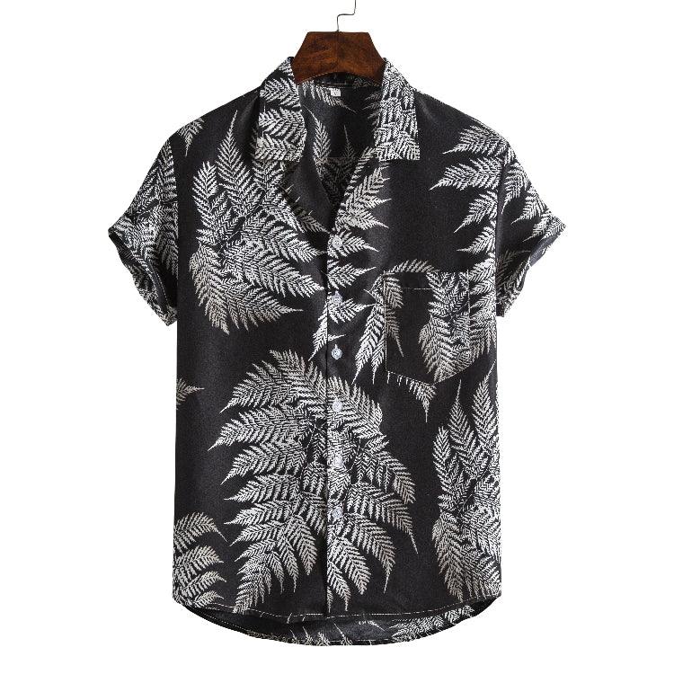 Men Short sleeved beach shirts - AmiraMart
