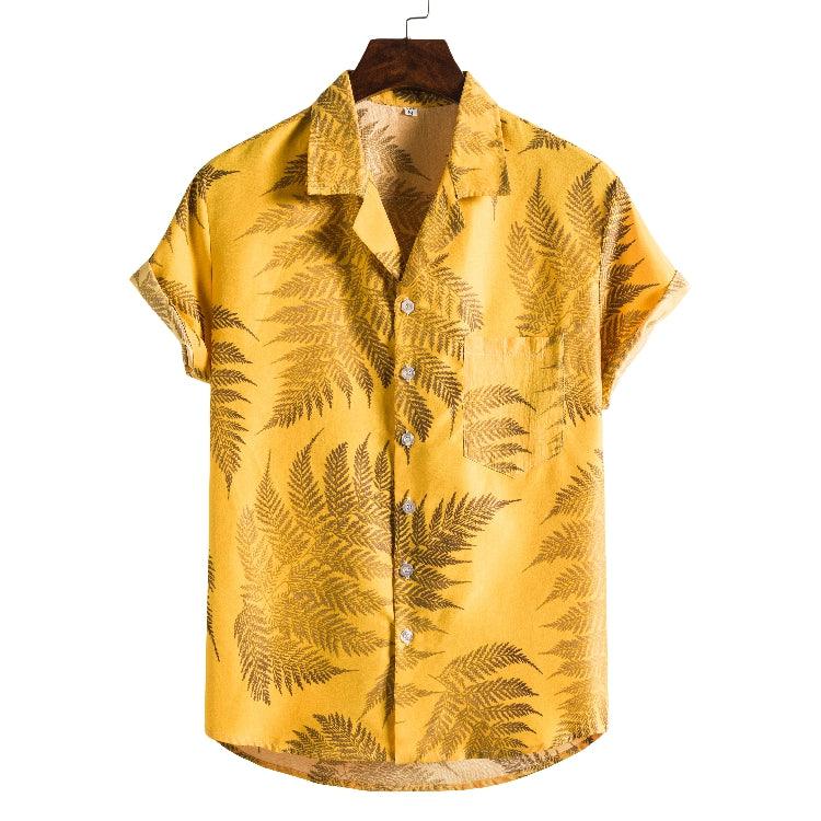 Men Short sleeved beach shirts - AmiraMart