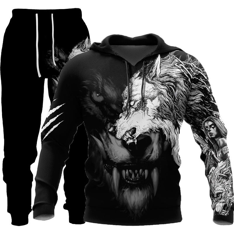 Men Sportswear Hooded Sweatsuit Set - AmiraMart
