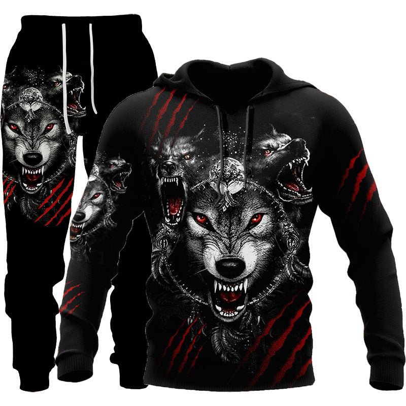 Men Sportswear Hooded Sweatsuit Set - AmiraMart