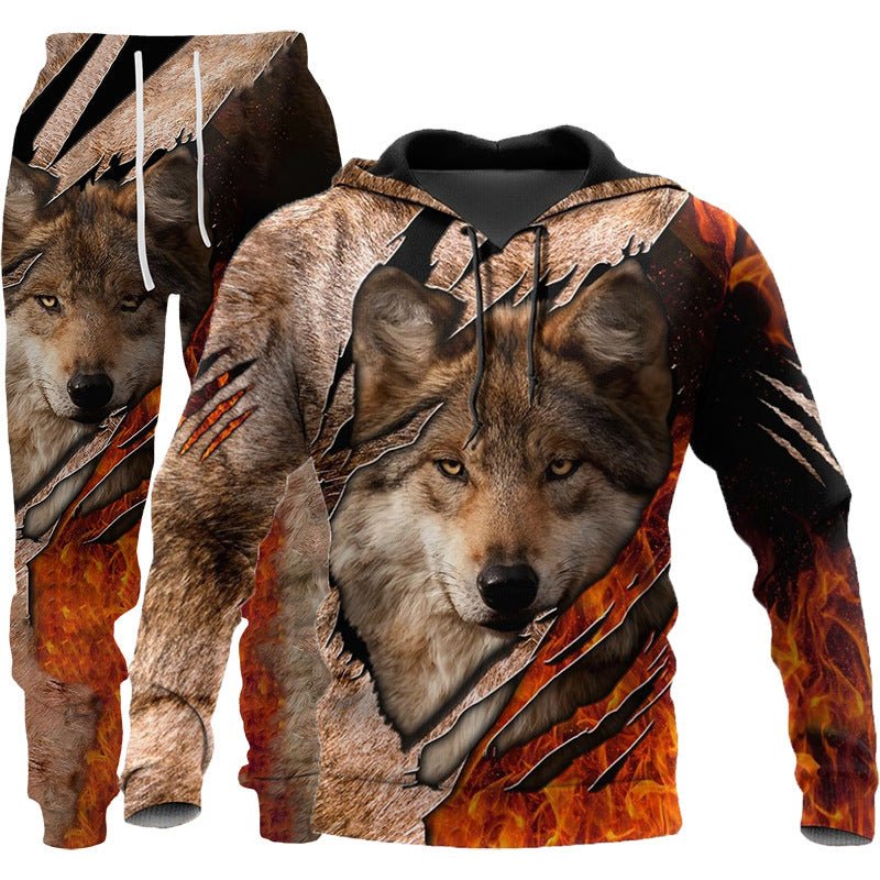 Men Sportswear Hooded Sweatsuit Set - AmiraMart