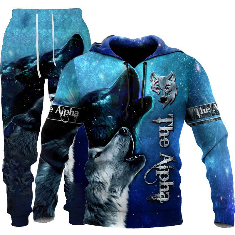Men Sportswear Hooded Sweatsuit Set - AmiraMart