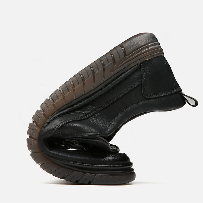 Men’s Breathable Leather Shoes - AmiraMart