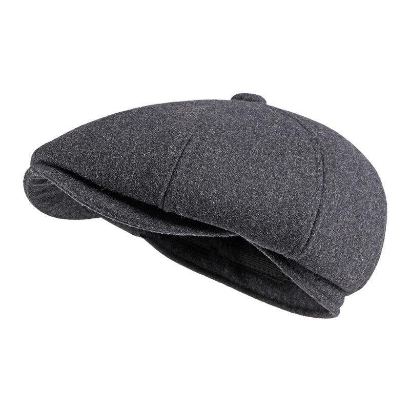 Men's Cap With Warm Ear Protection Beret - AmiraMart
