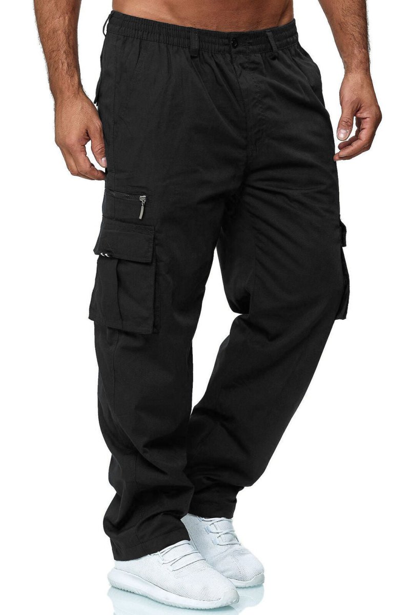 Men’s Cargo Pants – Multi - Pocket & Loose Fit - AmiraMart