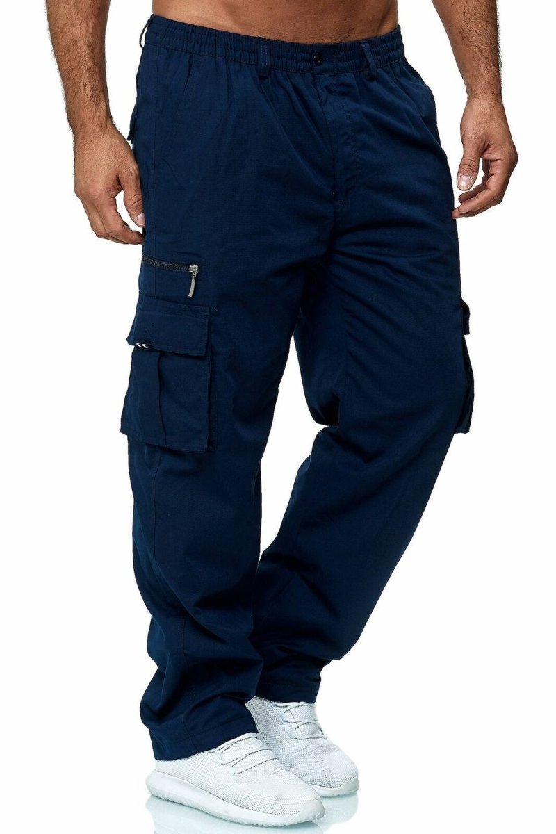 Men’s Cargo Pants – Multi - Pocket & Loose Fit - AmiraMart