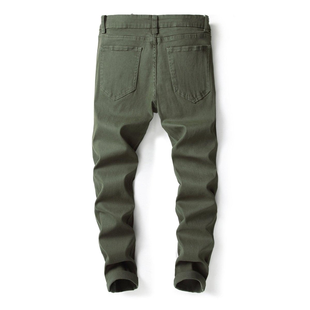 Men's Casual Pants Large Ripped Slim Fit - AmiraMart