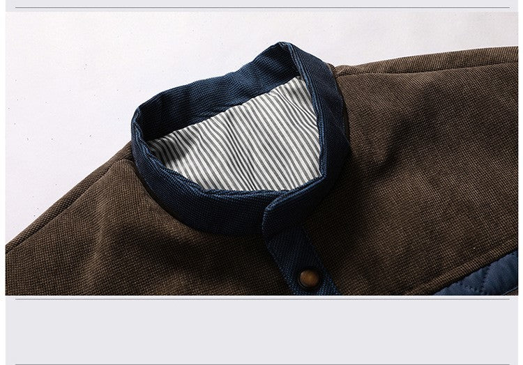 Men’s Casual Solid Jacket - AmiraMart