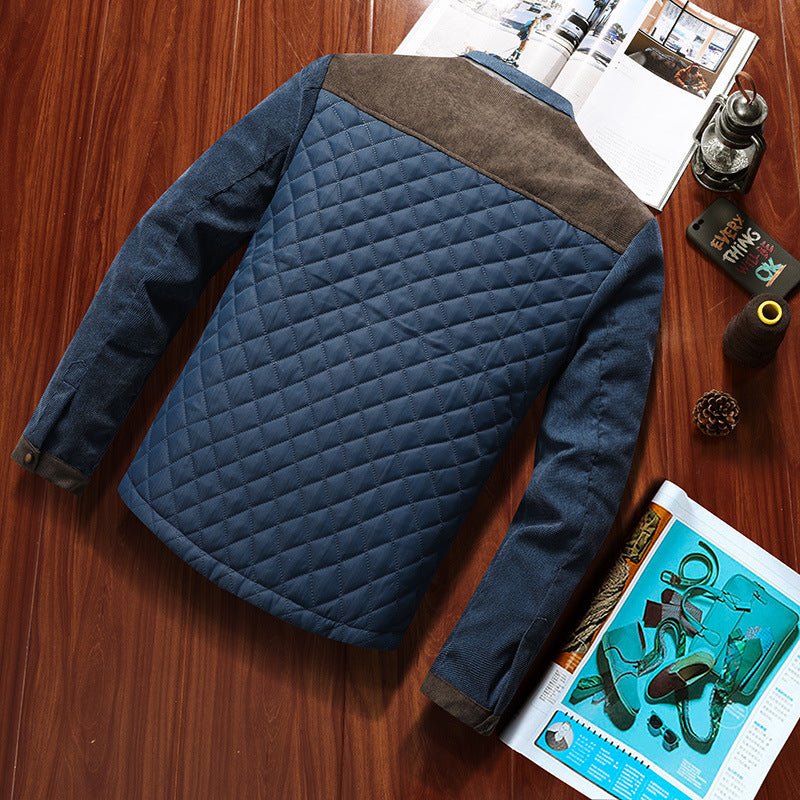 Men’s Casual Solid Jacket - AmiraMart