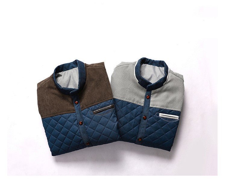 Men’s Casual Solid Jacket - AmiraMart