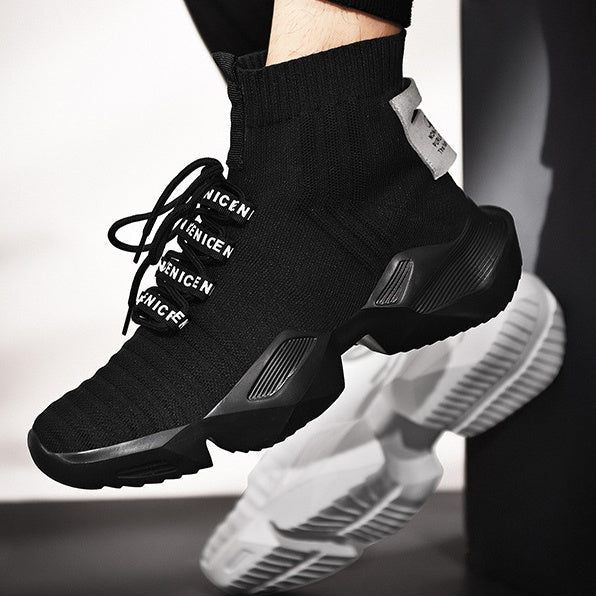 Men's Chunky Dad Shoes - Trendy Large Size Casual Sneakers - AmiraMart